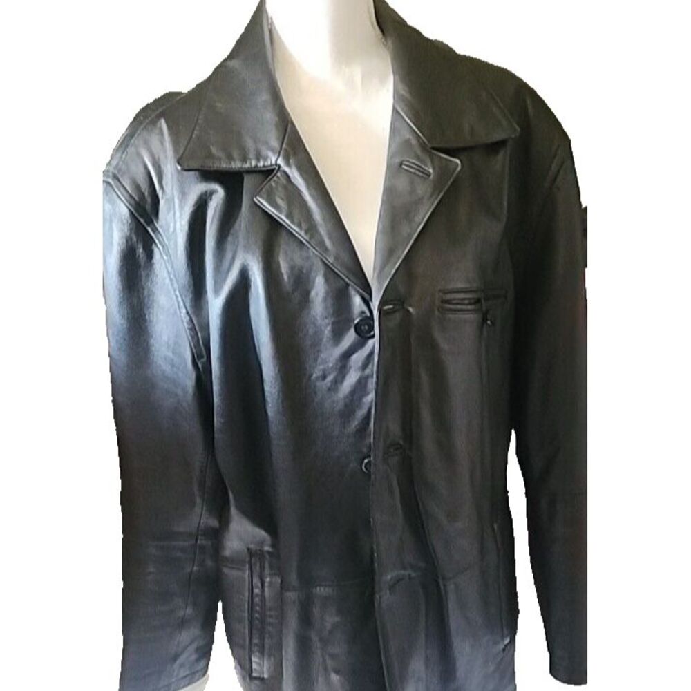 M‎ Julian Wilson Vintage Large 100% Leather coat